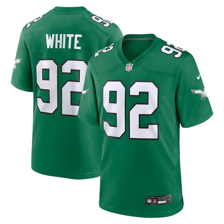 Men Philadelphia Eagles #92 Reggie White Nike Kelly Green Alternate Game NFL Jersey